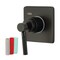 Kingston Brass KS3040DKL Kaiser Three-Way Diverter Valve W/ Trim Kit, Matte Black KS3040DKL - alternate 1